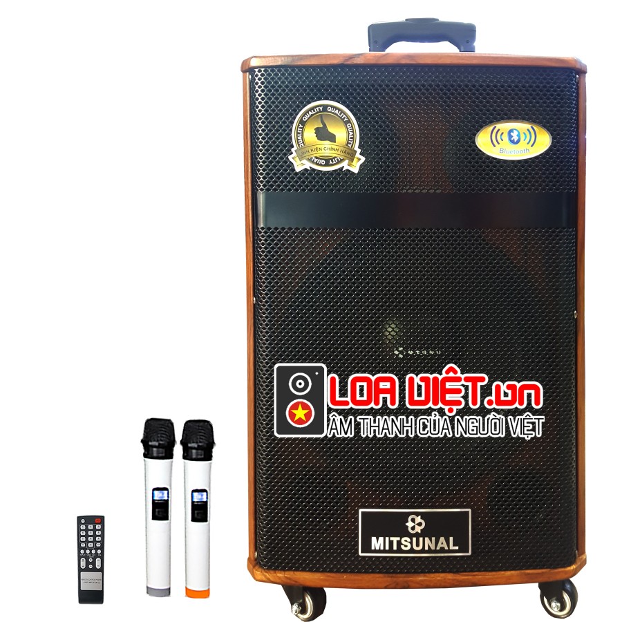 Loa kéo di động Mitsunal M34 Vỏ gỗ - Model Mới